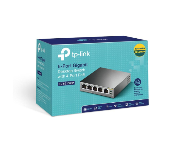 TP-Link 5p TL-SG1005P (5x10/100/1000Mbit, 4xPoE) - 412468 - zdjęcie 5